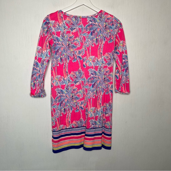 Lilly Pulitzer Linden Dress in Pink Nice Stem Size XXS - Picture 9 of 9